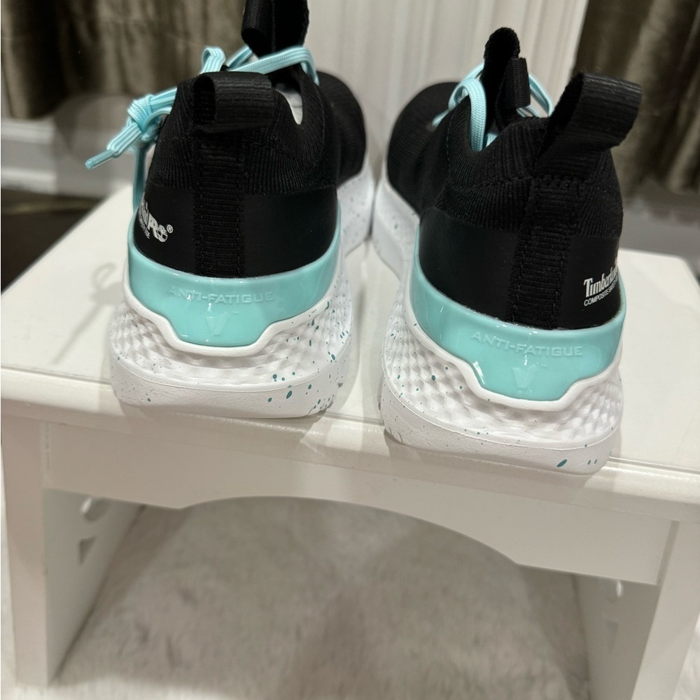 Timberland Pro Setra Womens Size
8 Shoes Black Turquoise Knit
Safety Toe . - Picture 3 of 12